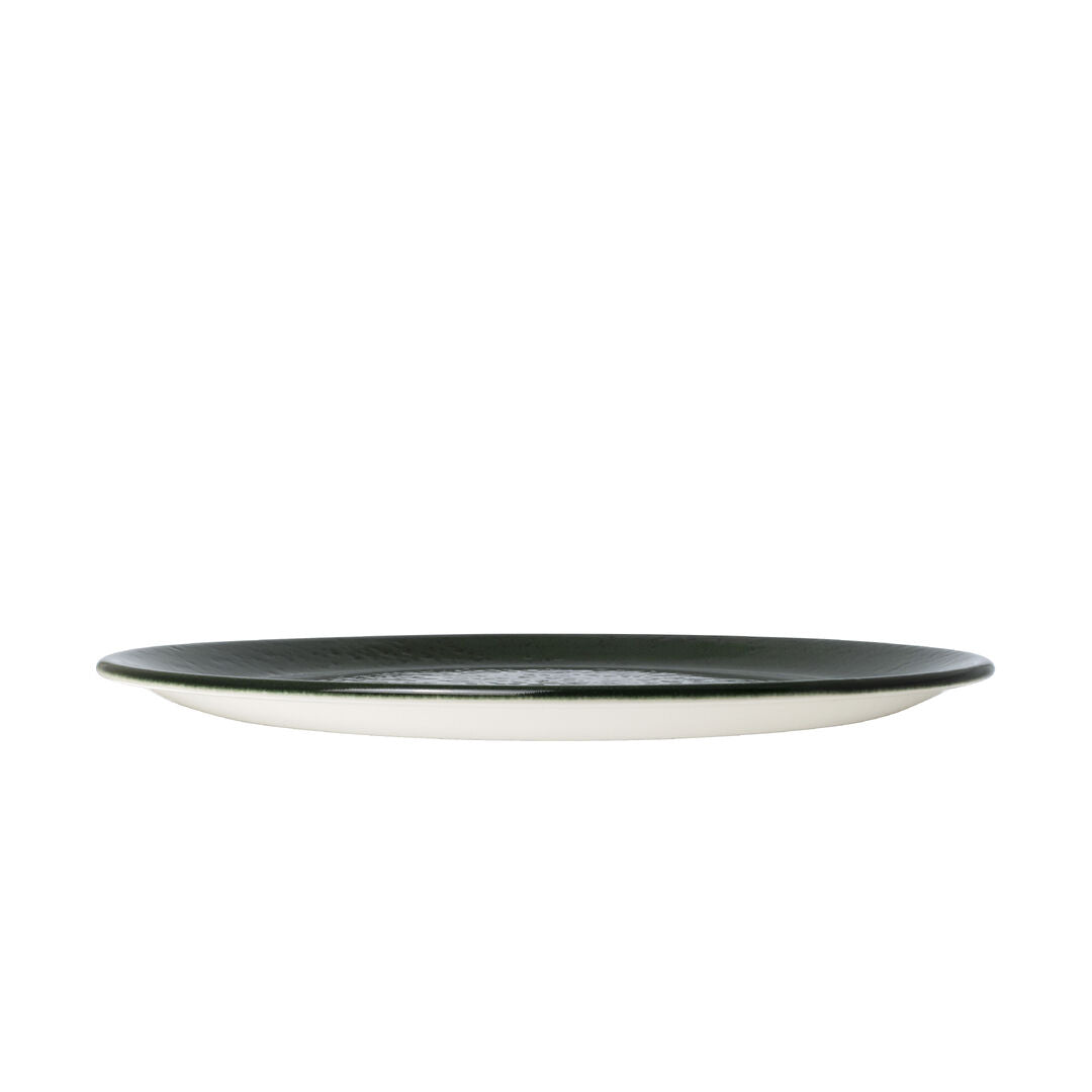 Utopia | Tableware | Vesuvius Burnt Emerald Coupe Plate 30cm (11 3/4") | Bespoke77