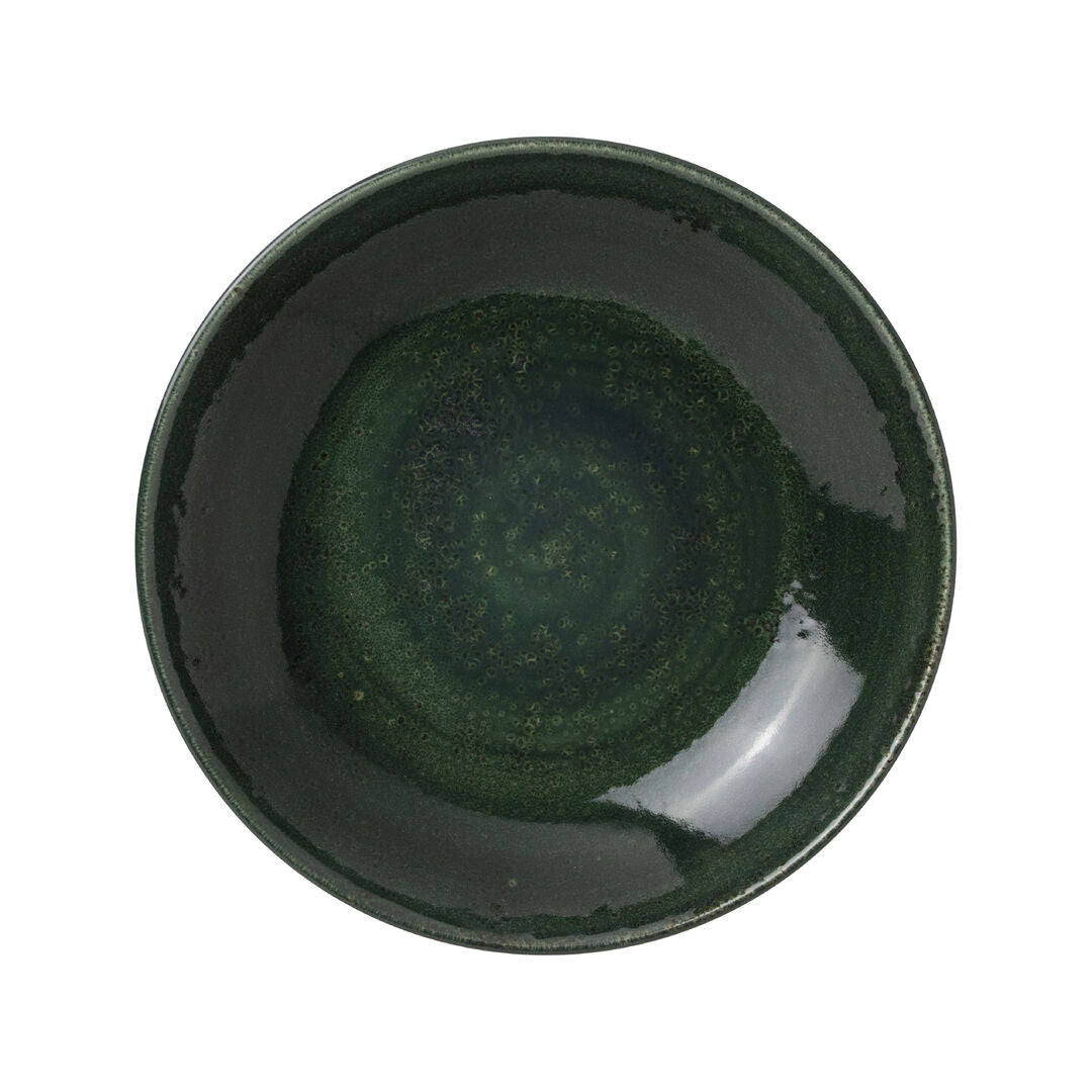 Utopia | Tableware | Vesuvius Burnt Emerald Coupe Bowl 25.5cm 120.25cl (10" 42 2/7oz) | Bespoke77