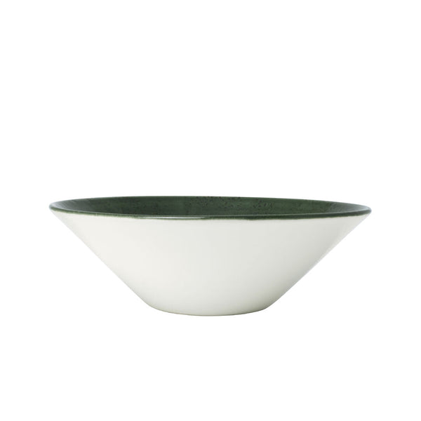 Utopia | Tableware | Vesuvius Burnt Emerald Essence Bowl 20.25cm 99.75cl (8" 35 1/9oz) | Bespoke77