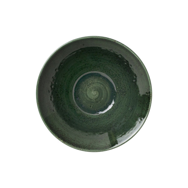 Utopia | Tableware | Vesuvius Burnt Emerald Essence Bowl 20.25cm 99.75cl (8" 35 1/9oz) | Bespoke77
