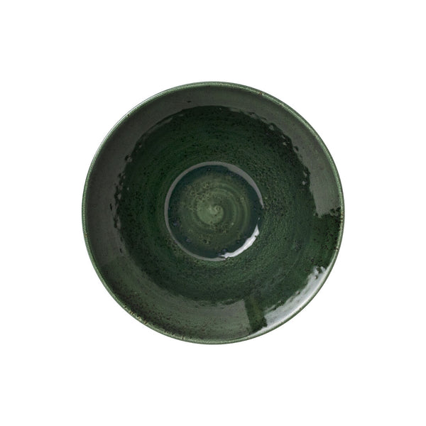 Utopia | Tableware | Vesuvius Burnt Emerald Essence Bowl 16.5cm 58.5cl (6 1/2" 20 3/5oz) | Bespoke77