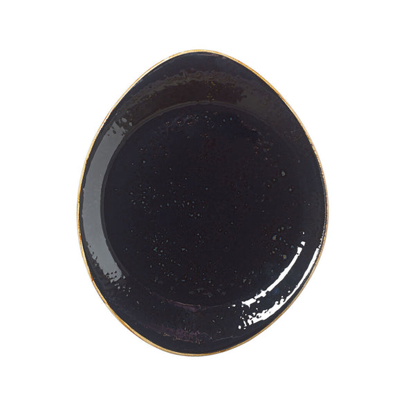Utopia | Tableware | Craft Liquorice Freestyle Plate 25.5cm (10") | Bespoke77