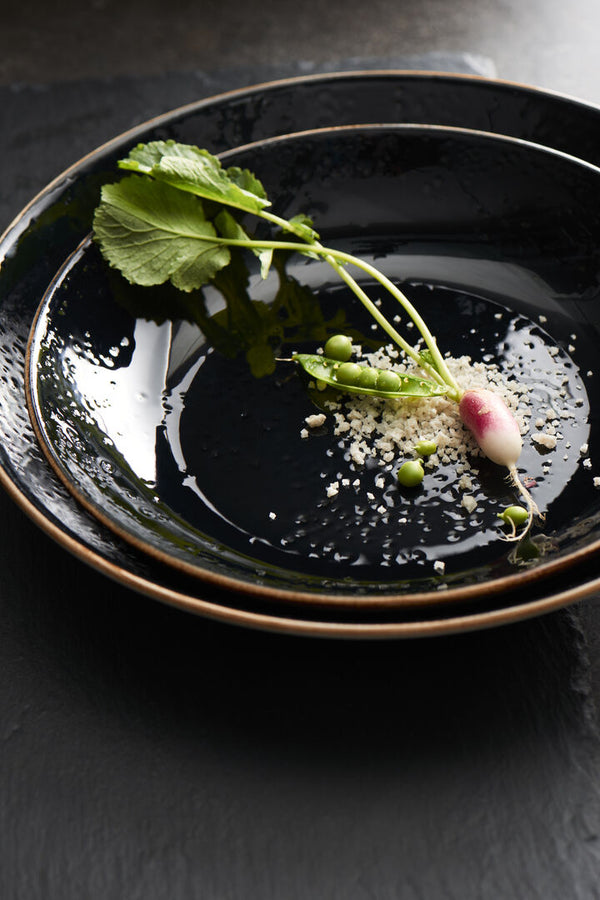 Utopia | Tableware | Craft Liquorice Freestyle Bowl 17.8cm 43.5cl (7" 15 1/3oz) | Bespoke77
