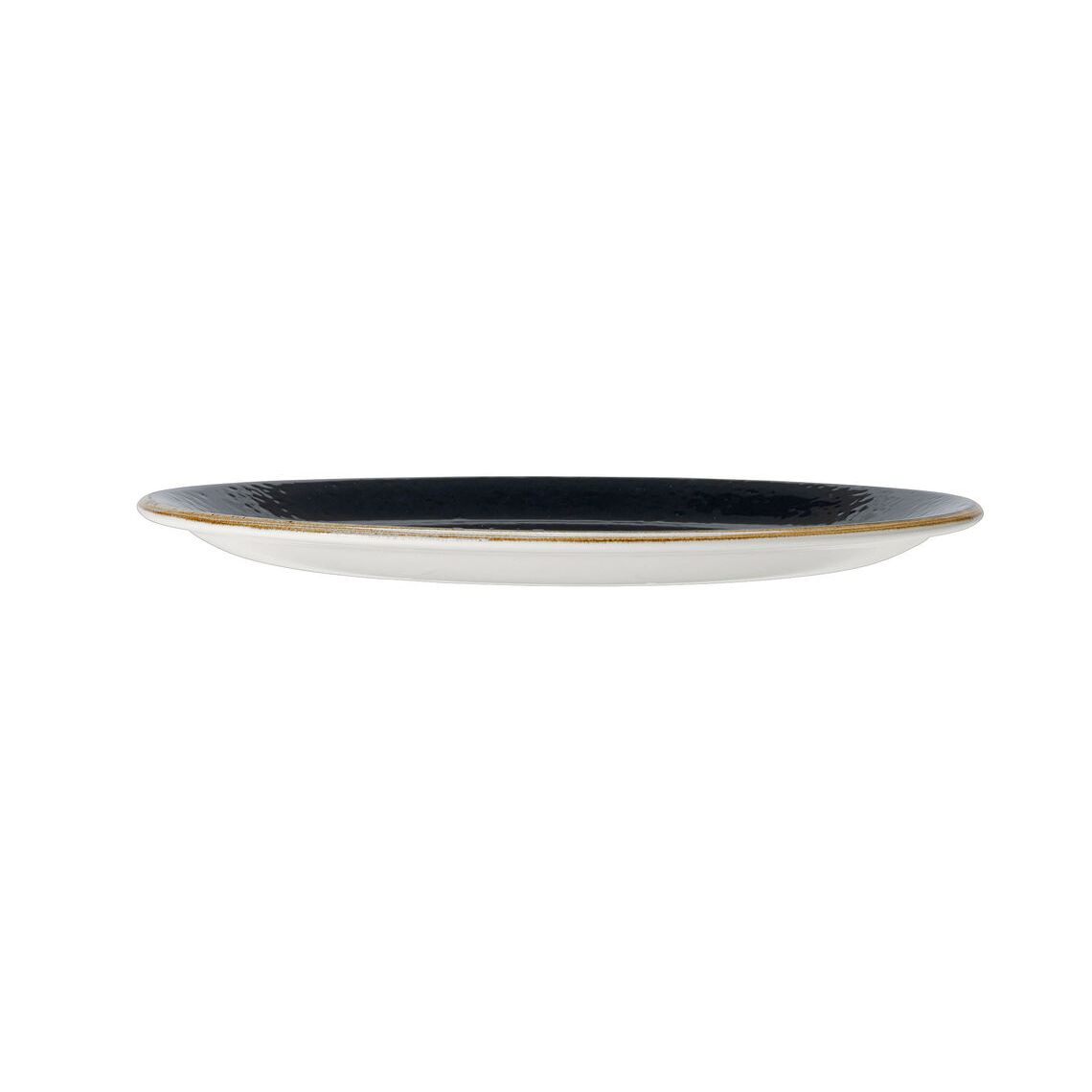 Utopia | Tableware | Craft Liquorice Coupe Plate 25.25cm (10") | Bespoke77