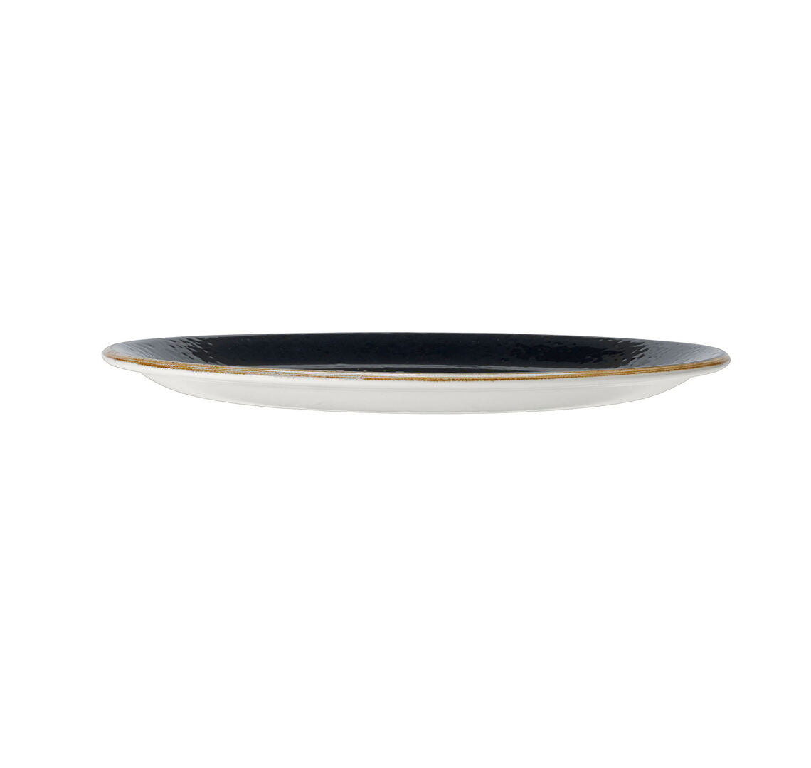 Utopia | Tableware | Craft Liquorice Coupe Plate 25.25cm (10") | Bespoke77