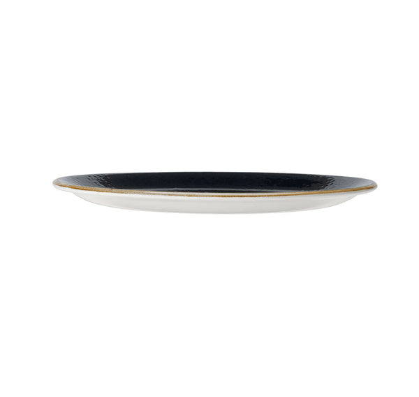 Utopia | Tableware | Craft Liquorice Coupe Plate 25.25cm (10") | Bespoke77