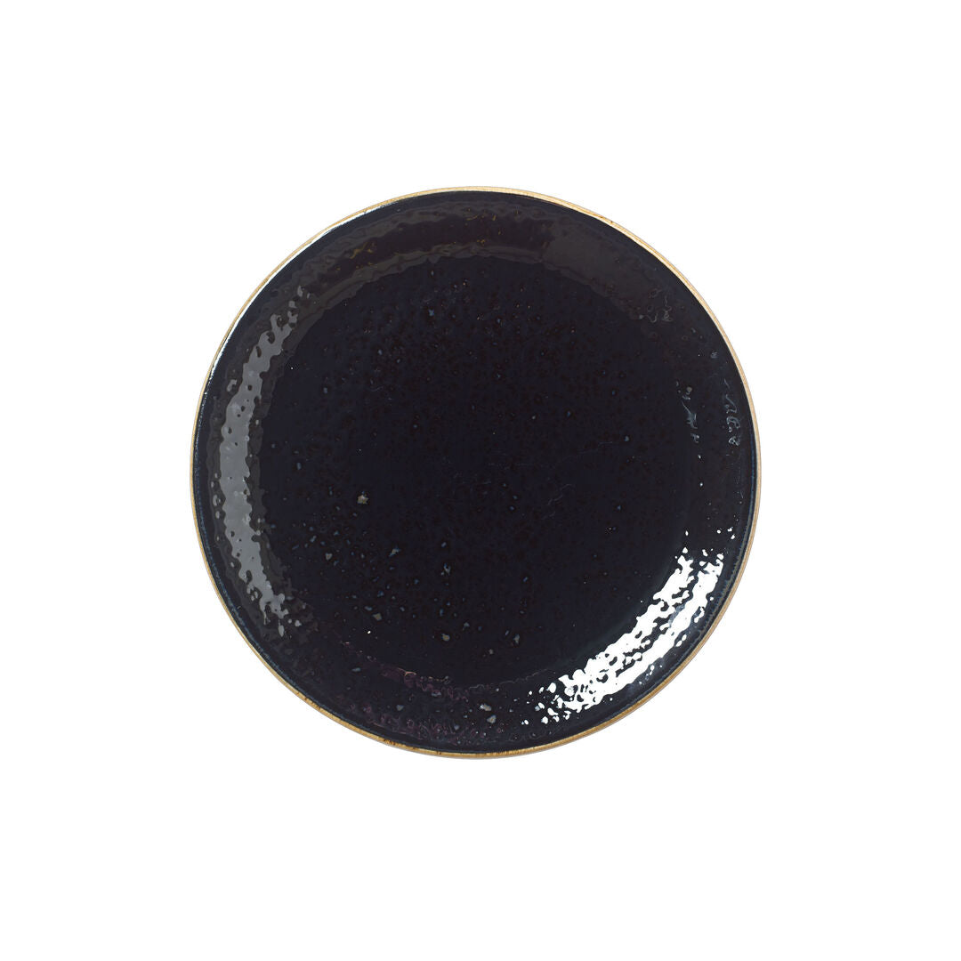 Utopia | Tableware | Craft Liquorice Coupe Plate 20.25cm (8") | Bespoke77