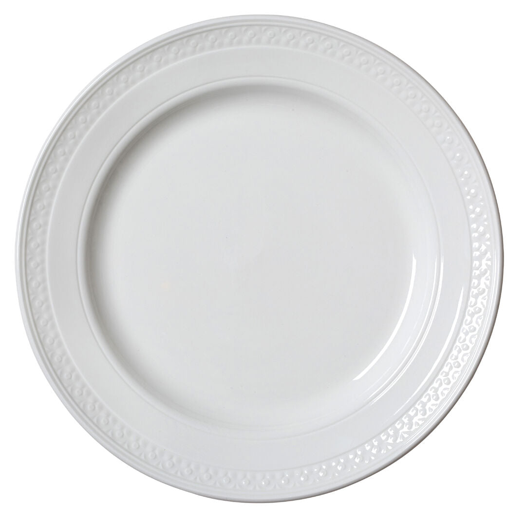 Utopia | Tableware | Bead Accent Plate 28.5cm (11 1/4") | Bespoke77
