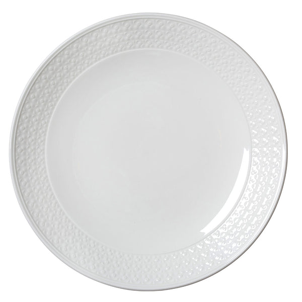 Utopia | Tableware | Bead Accent Coupe Plate 28.5cm (11 1/4") | Bespoke77