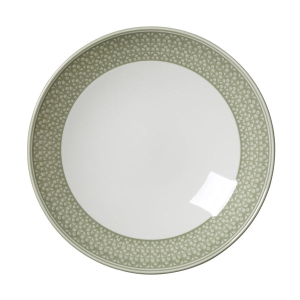 Utopia | Tableware | Bead Sage Accent Coupe Bowl 25.25cm 120.25cl (10" 42 3/10oz) | Bespoke77