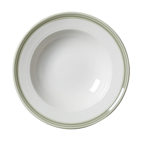 Utopia | Tableware | Bead Sage Soup/Pasta Plate 24cm (9 1/2") | Bespoke77
