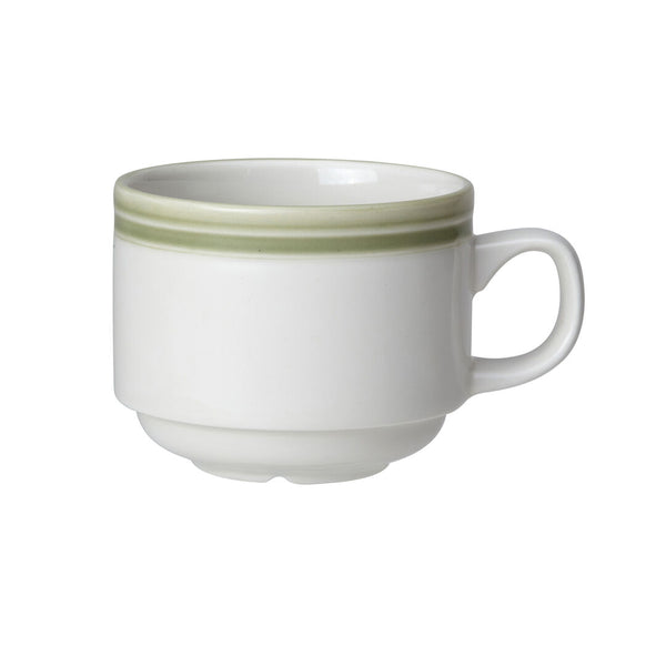 Utopia | Tableware | Bead Sage Stacking Cup 20cl (7oz) | Bespoke77