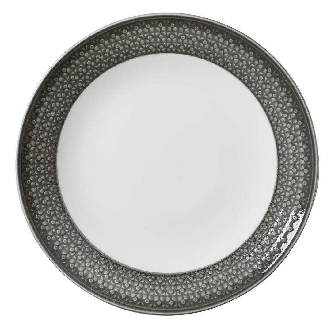 Utopia | Tableware | Bead Truffle Accent Coupe Plate 28.5cm (11 1/4") | Bespoke77