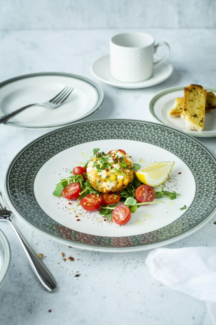Utopia | Tableware | Bead Truffle Accent Coupe Plate 28.5cm (11 1/4") | Bespoke77