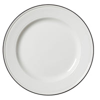 Utopia | Tableware | Bead Black Band Plate 28.5cm (11 1/4") | Bespoke77