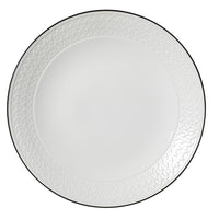 Utopia | Tableware | Bead Black Band Accent Coupe Plate 28.5cm (11 1/4") | Bespoke77