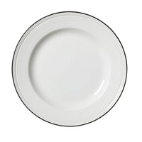 Utopia | Tableware | Bead Black Band Plate 25.5cm (10") | Bespoke77