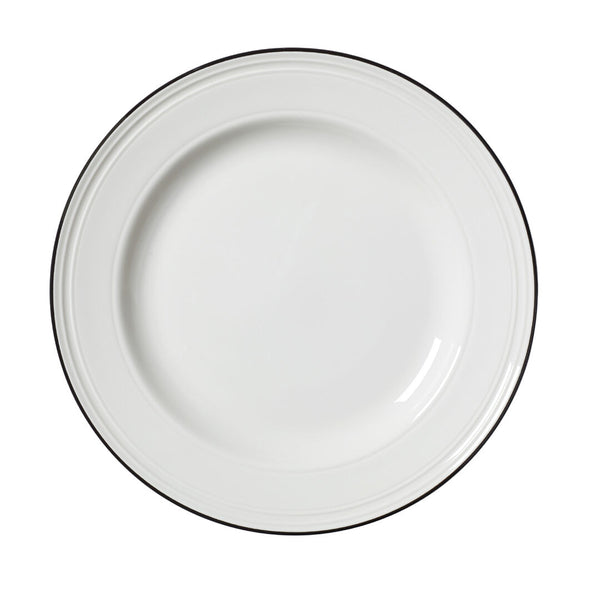 Utopia | Tableware | Bead Black Band Plate 25.5cm (10") | Bespoke77