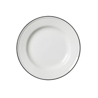 Utopia | Tableware | Bead Black Band Plate 20.25cm (8") | Bespoke77