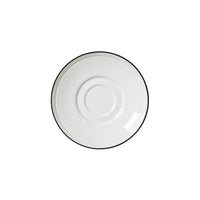 Utopia | Tableware | Bead Black Band Saucer 15cm (6") | Bespoke77