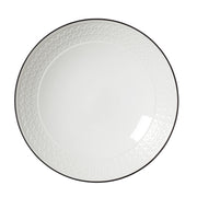 Utopia | Tableware | Bead Black Band Accent Coupe Bowl 25.25cm 120.25cl (10" 42 3/10oz) | Bespoke77