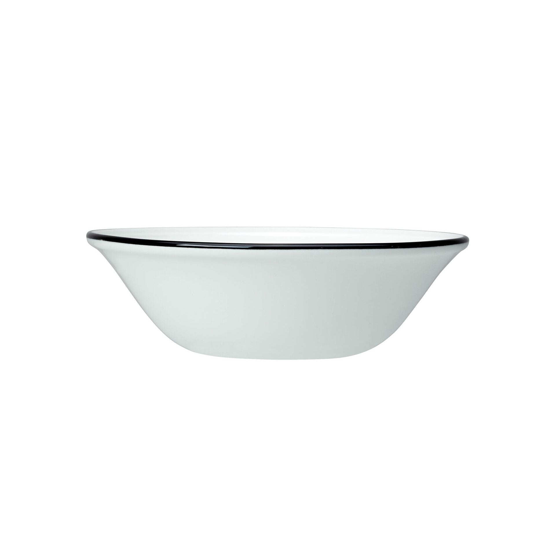 Utopia | Tableware | Bead Black Band Oatmeal Bowl 16.5cm (6 1/2") | Bespoke77