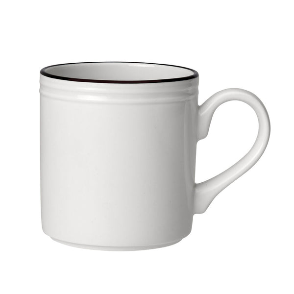 Utopia | Tableware | Bead Black Band Mug 28.5cl (10oz) | Bespoke77