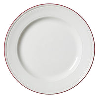 Utopia | Tableware | Bead Maroon Band Plate 28.5cm (11 1/4") | Bespoke77