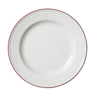 Utopia | Tableware | Bead Maroon Band Plate 25.5cm (10") | Bespoke77