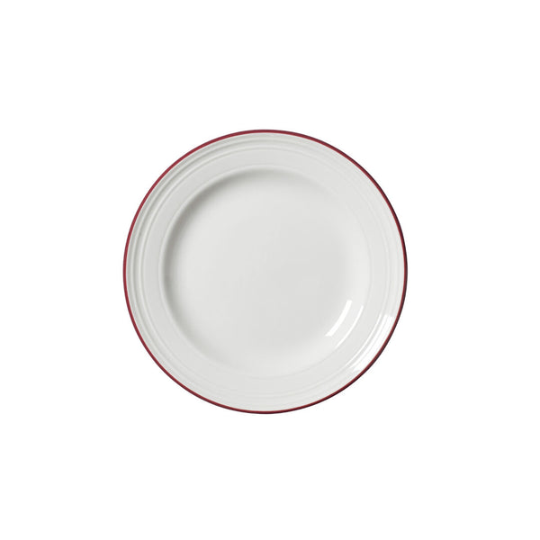 Utopia | Tableware | Bead Maroon Band Plate 16.5cm (6 1/2") | Bespoke77