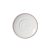 Utopia | Tableware | Bead Maroon Band Saucer 15cm (6") | Bespoke77