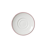 Utopia | Tableware | Bead Maroon Band Saucer 15cm (6") | Bespoke77
