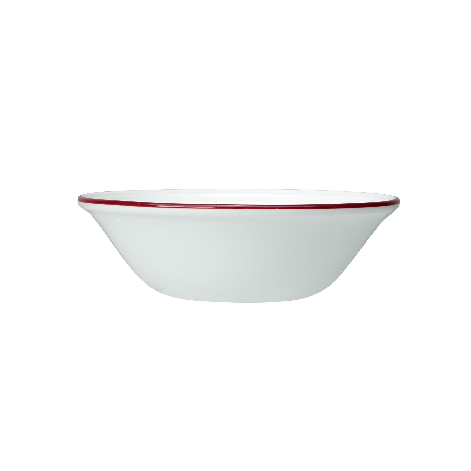 Utopia | Tableware | Bead Maroon Band Oatmeal Bowl 16.5cm (6 1/2") | Bespoke77