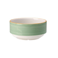 Utopia | Tableware | Rio Green Unhandled Stacking Soup Cup 28.5cl (10oz) | Bespoke77