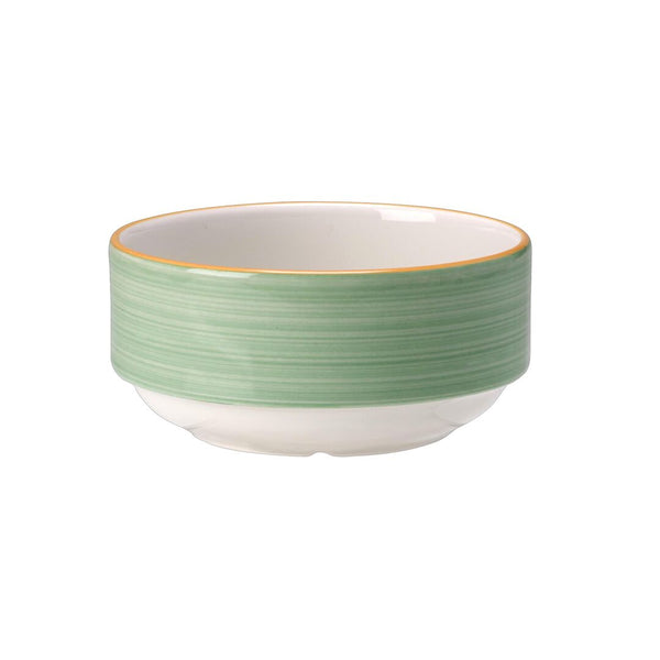 Utopia | Tableware | Rio Green Unhandled Stacking Soup Cup 28.5cl (10oz) | Bespoke77