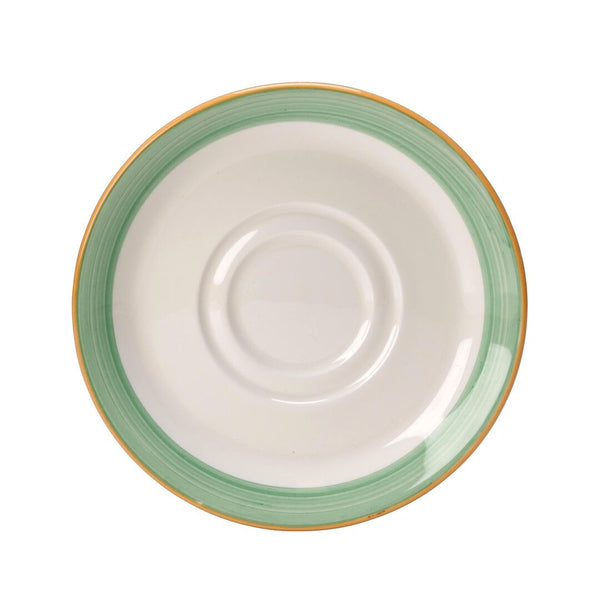 Utopia | Tableware | Rio Green D/W Saucer 14.5cm (5 3/4") | Bespoke77