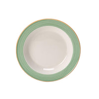 Utopia | Tableware | Rio Green Slimline Soup Plate 21.5cm 39.75cl (8 1/2" 14oz) | Bespoke77