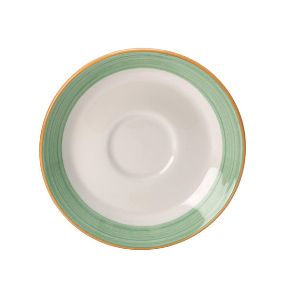 Utopia | Tableware | Rio Green Slimline Saucer 15.25cm (6") | Bespoke77