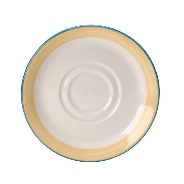 Utopia | Tableware | Rio Yellow D/W Saucer 14.5cm (5 3/4") | Bespoke77