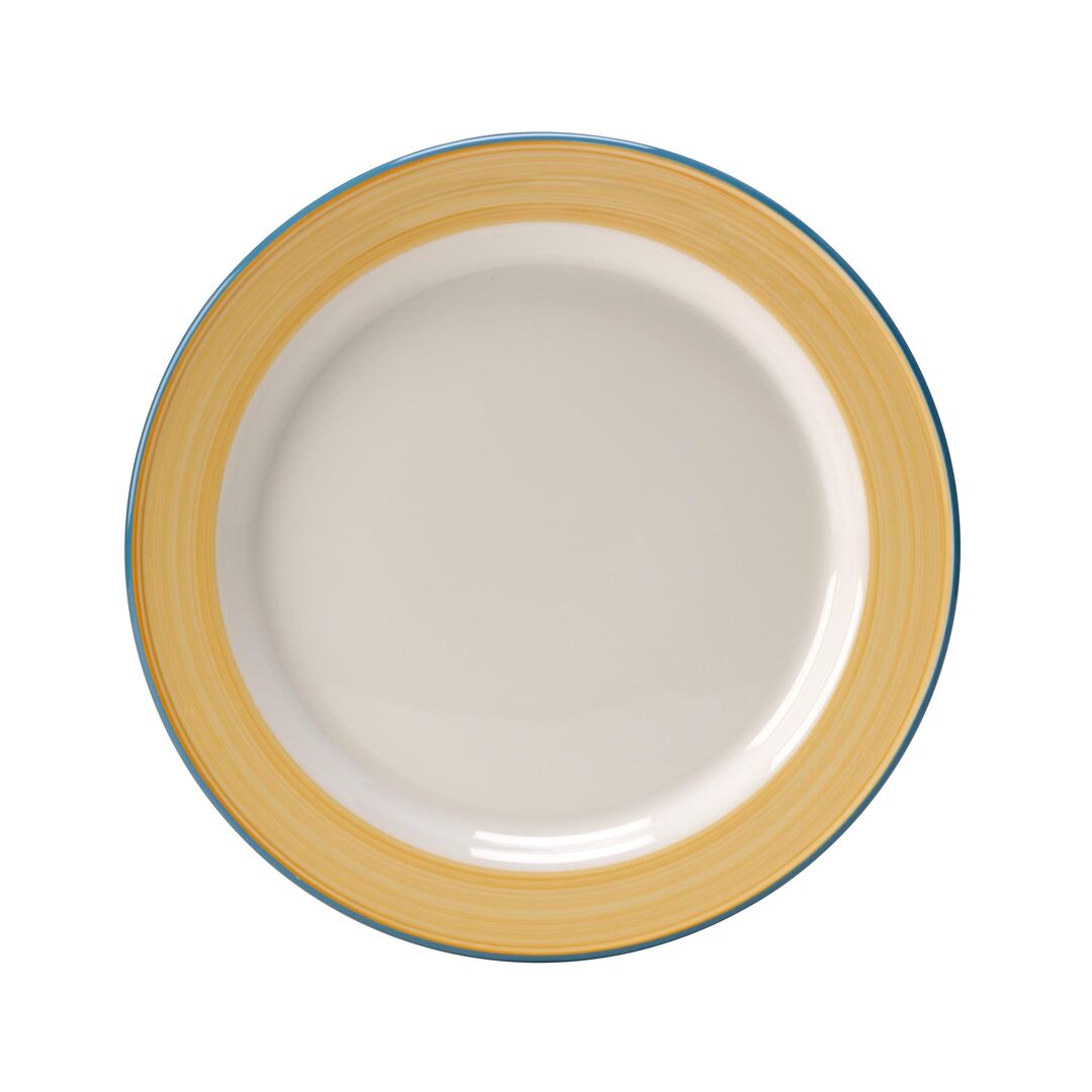 Utopia | Tableware | Rio Yellow Slimline Plate 27cm (10 5/8") | Bespoke77
