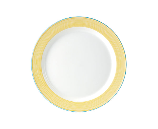 Utopia | Tableware | Rio Yellow Slimline Plate 20.25cm (8") | Bespoke77