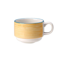 Utopia | Tableware | Rio Yellow Slimline Stacking Cup 20cl (7oz) | Bespoke77