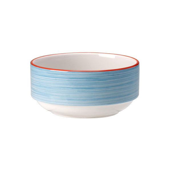 Utopia | Tableware | Rio Blue Unhandled Stacking Soup Cup 28.5cl (10oz) | Bespoke77