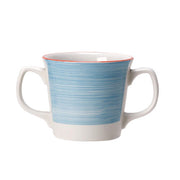 Utopia | Tableware | Rio Blue Double Handled Mug 28.5cl (10oz) | Bespoke77
