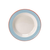 Utopia | Tableware | Rio Blue Slimline Soup Plate 21.5cm 39.75cl (8 1/2" 14oz) | Bespoke77