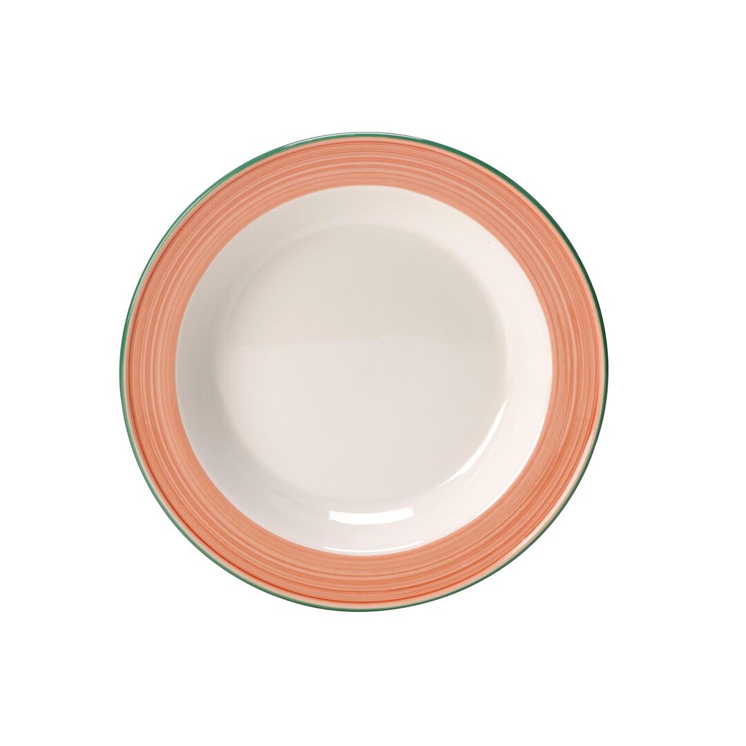 Utopia | Tableware | Rio Pink Slimline Soup Plate 21.5cm 39.75cl (8 1/2" 14oz) | Bespoke77