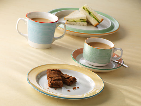 Utopia | Tableware | Freedom Yellow Slimline Plate 23cm (9") | Bespoke77