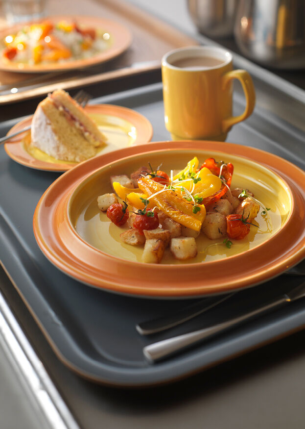 Utopia | Tableware | Freedom Yellow Slimline Plate 23cm (9") | Bespoke77