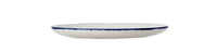 Utopia | Tableware | Blue Dapple Oval Coupe Plate 20.25cm (8") | Bespoke77