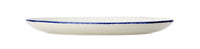 Utopia | Tableware | Blue Dapple Oval Coupe Plate 28cm (11") | Bespoke77